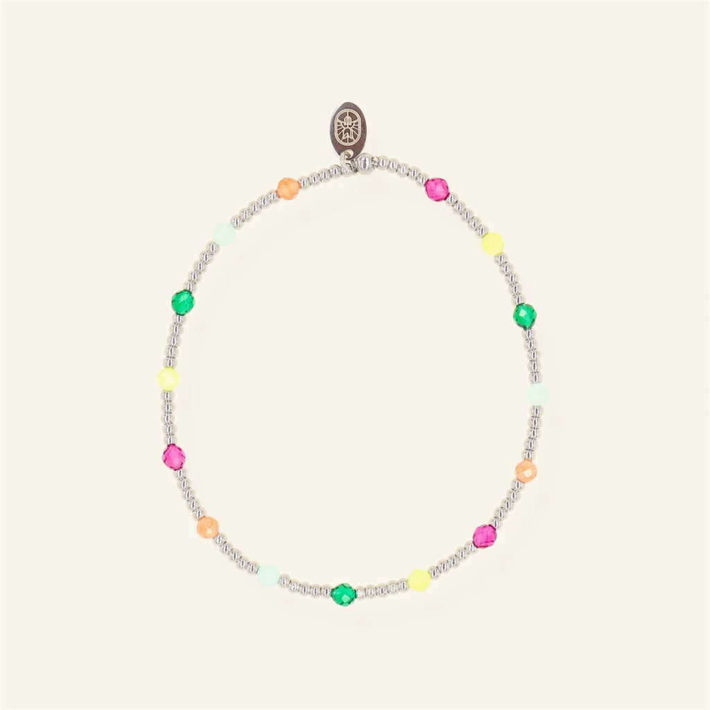 Summer Gems armband - zilver