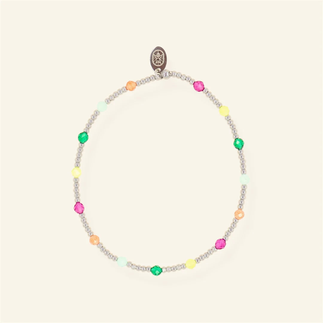 Summer Gems armband - zilver