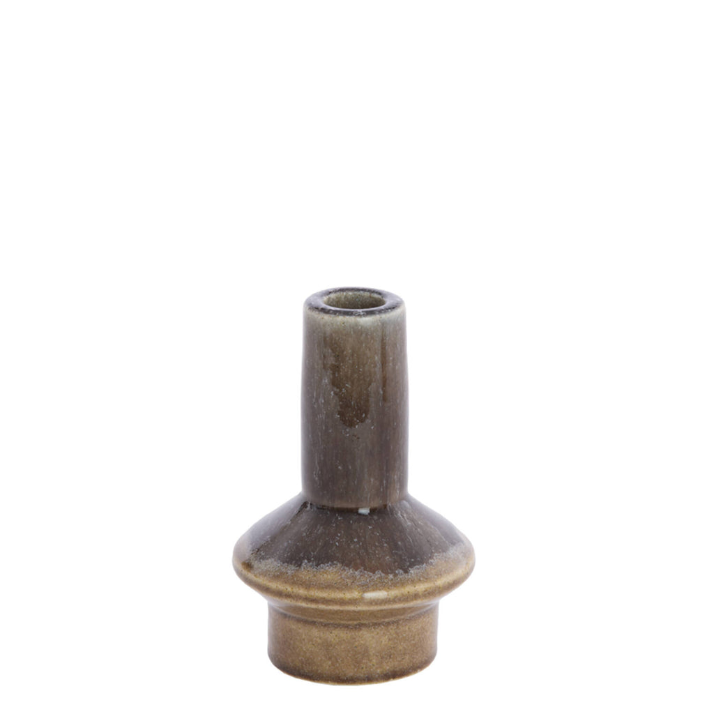 Kandelaar Burano Ø 10 X 15.5 cm olijf groen bruin