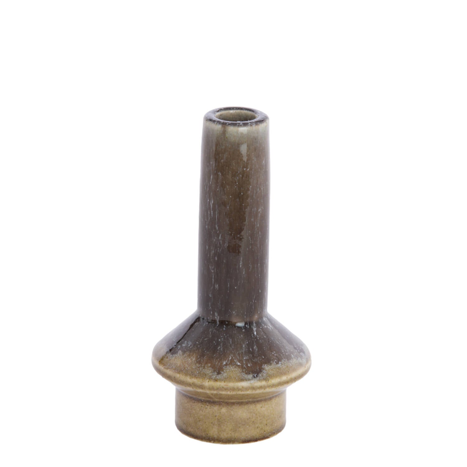 Kandelaar Burano Ø 10 X 20.5 cm olijf groen bruin