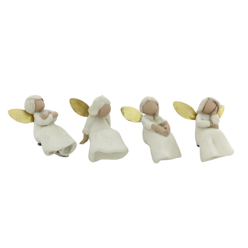 Ornament Angel Sit set van 4