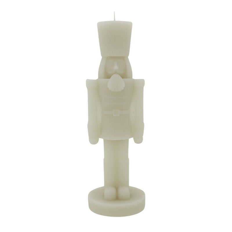Kaars notenkraker Beige S