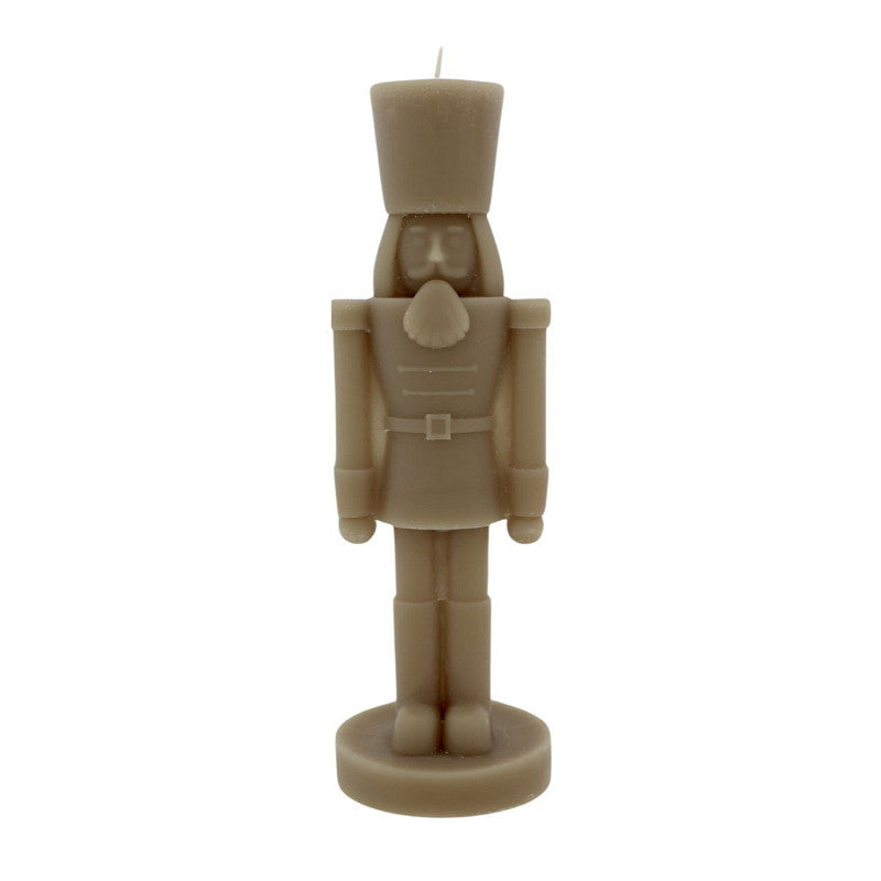 Kaars notenkraker Taupe S