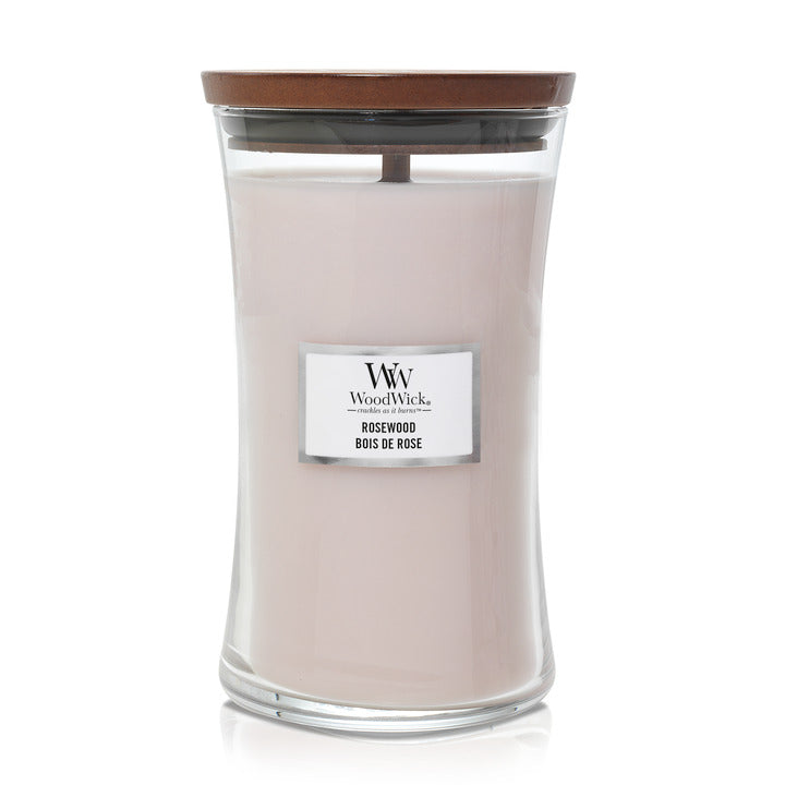 Woodwick Rosewood large. Geur van de maand februari.