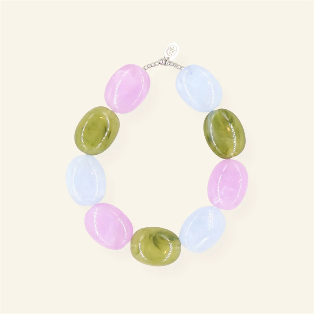 Pastel Sky armband - zilver