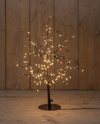PRE-ORDER | Zwarte metalen kerstboom met LED-verlichting - 4 maten
