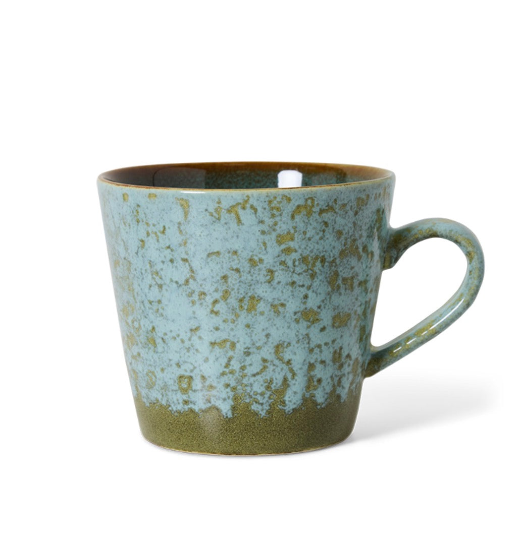 HKliving 70s ceramics -  cappuccino mug verdigris