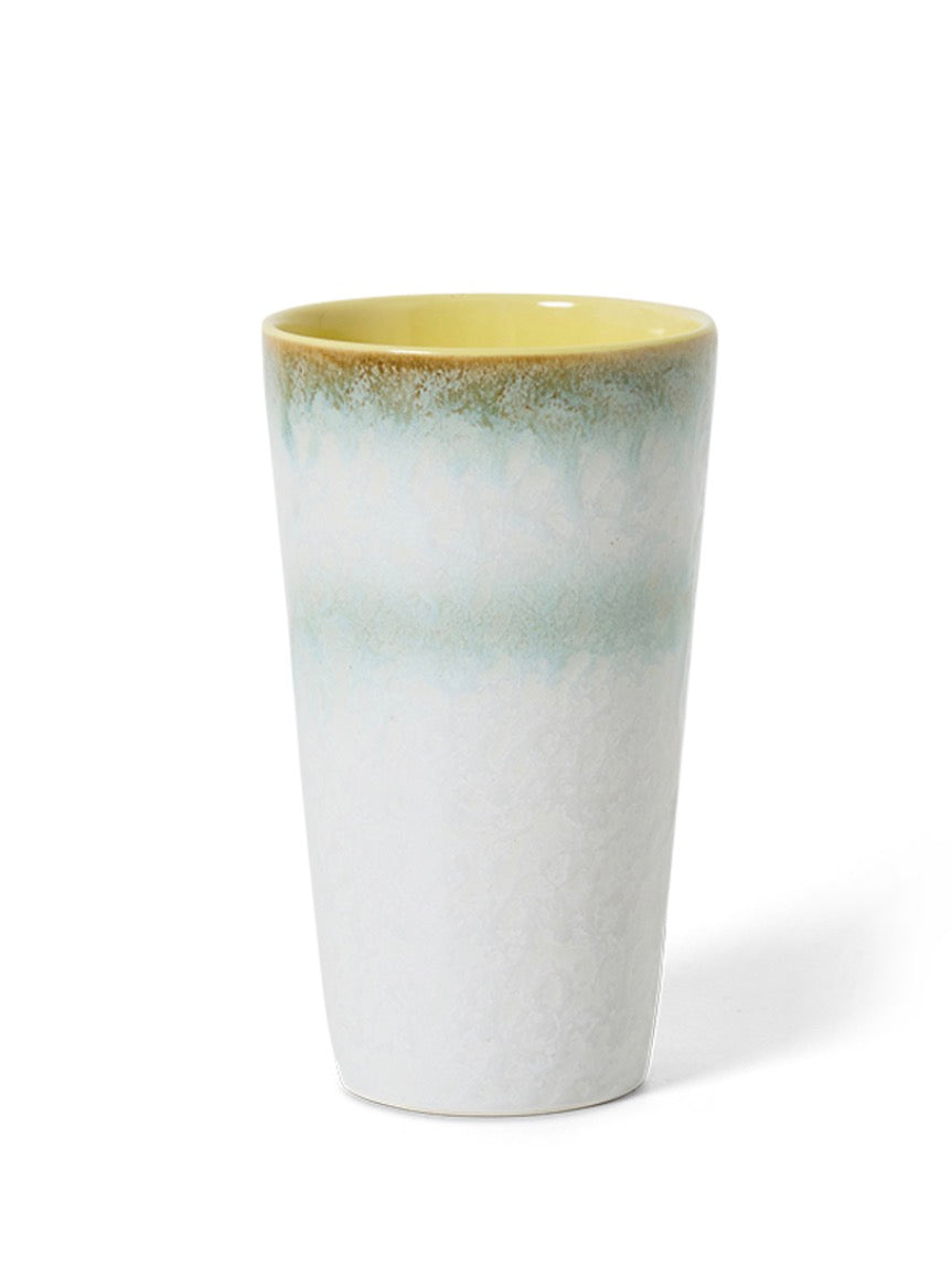 HKliving 70s ceramics -  latte mug petal