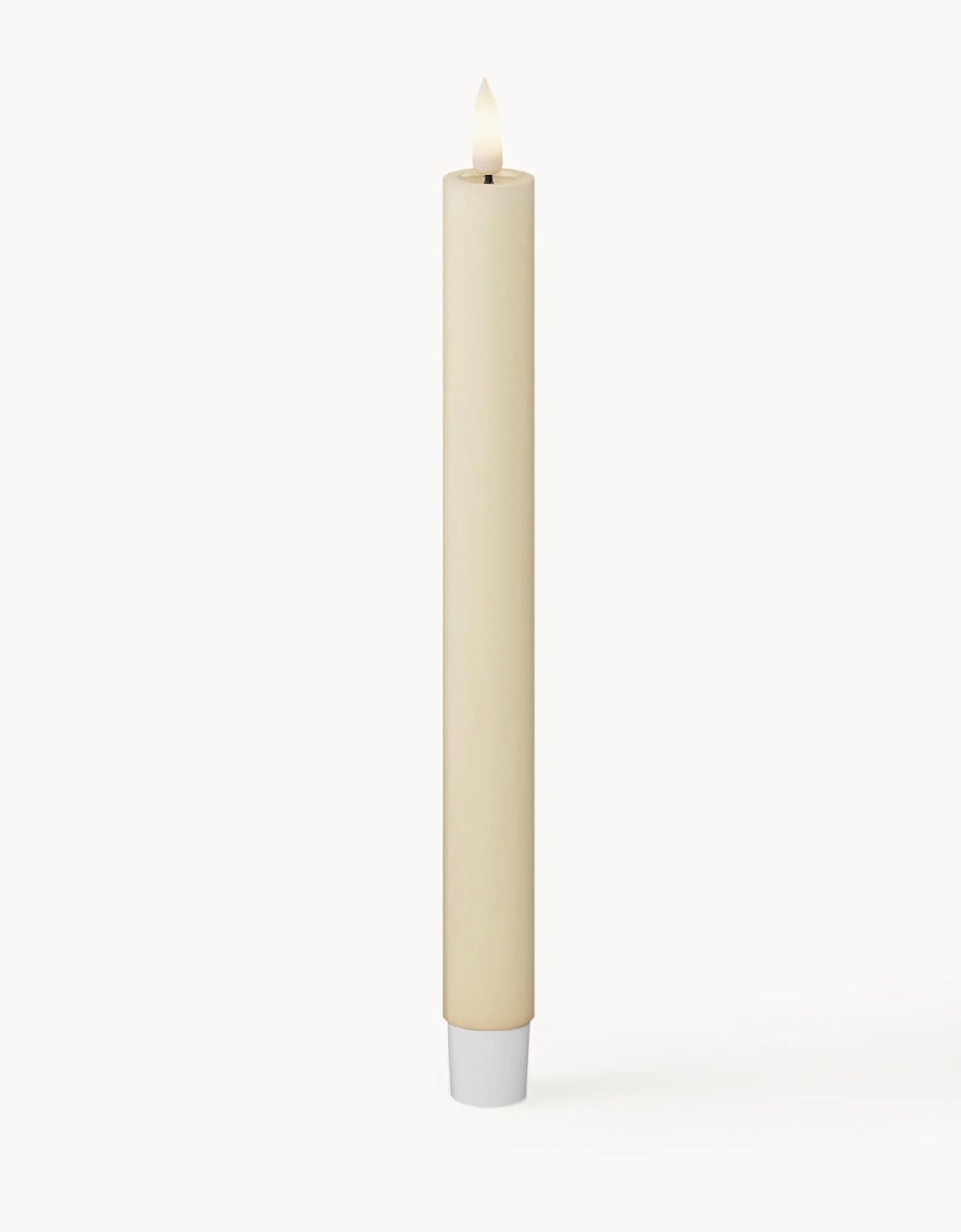 Deluxe Homeart LED dinerkaars 2,2 x 24 cm Crème 2 stuks