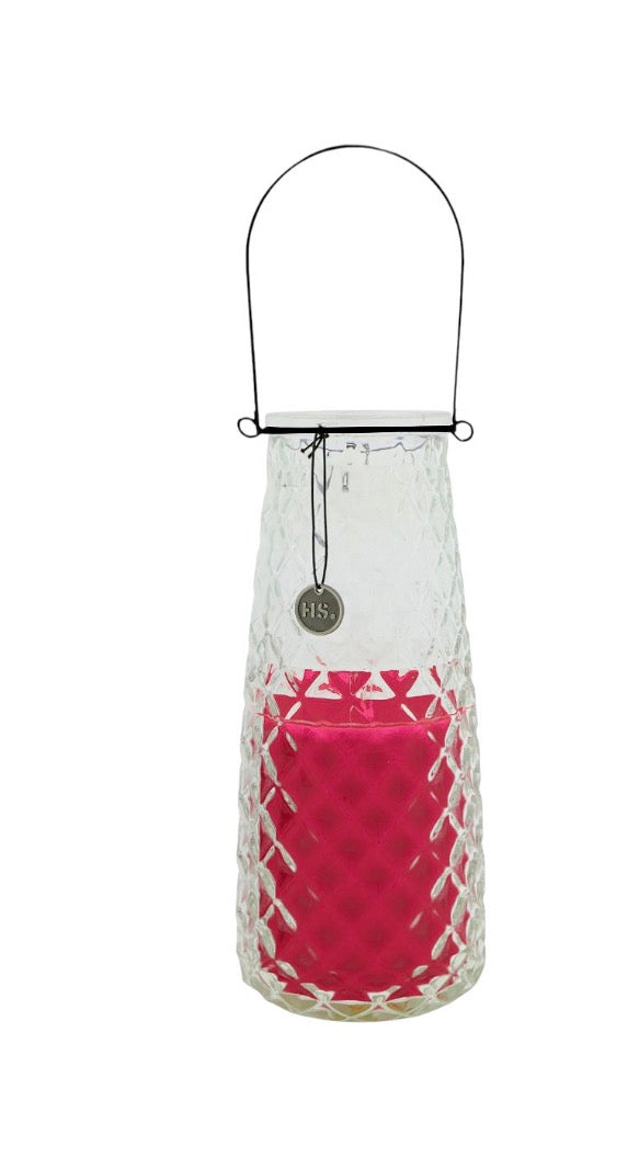 Kaars in glas Vitra fuchsia en lilac