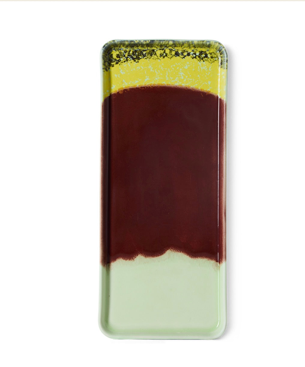 HKliving 70s ceramics -  cake Tray Cherry