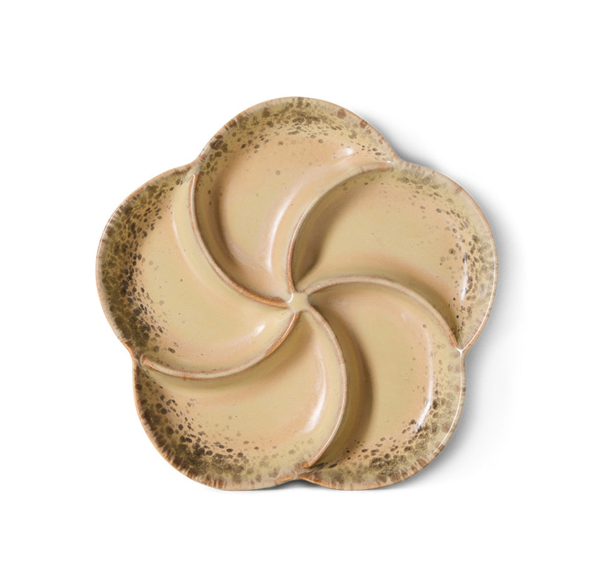 HKliving 70s ceramics - snack Tray grit