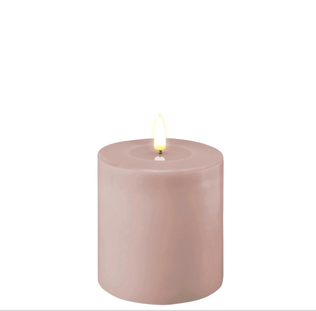 Deluxe Homeart stompkaars 10x10 cm Rosé | Zuzzen