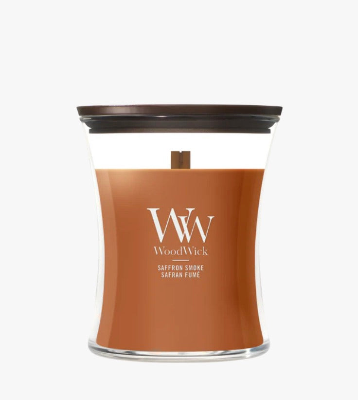 Woodwick Saffron smoke Medium Nieuwe Geur