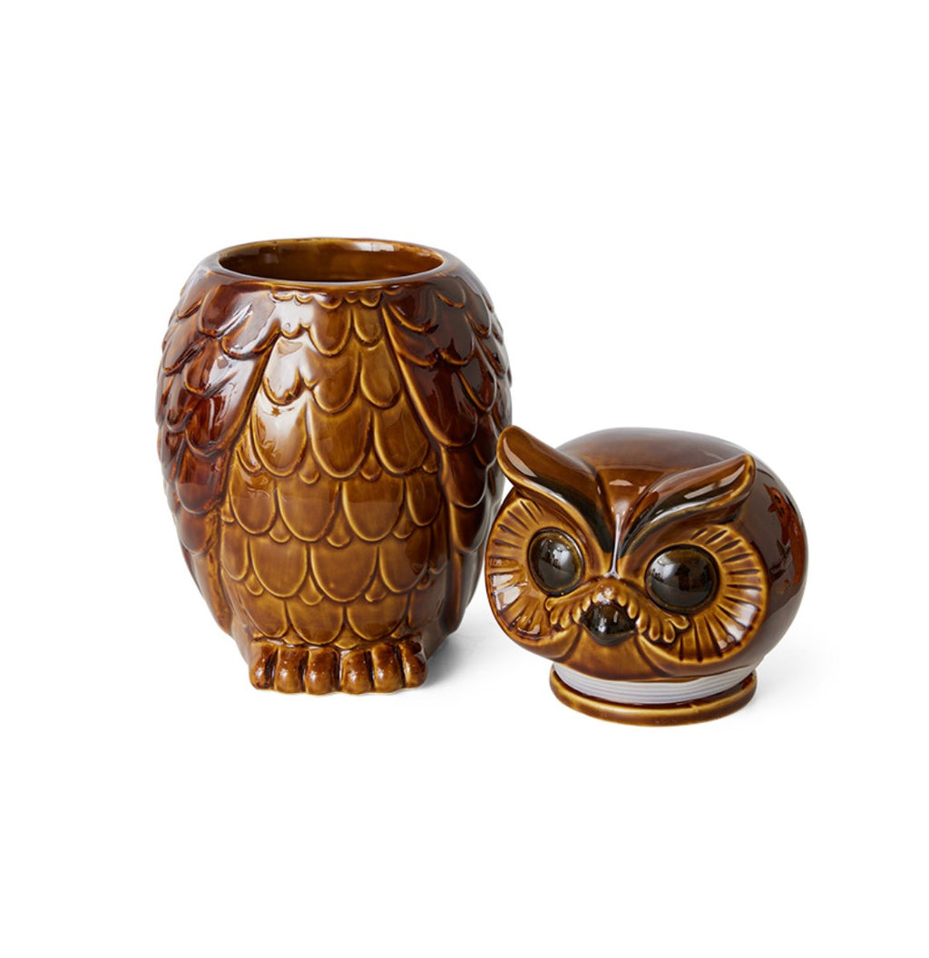 HK living Ceramic Owl Jar