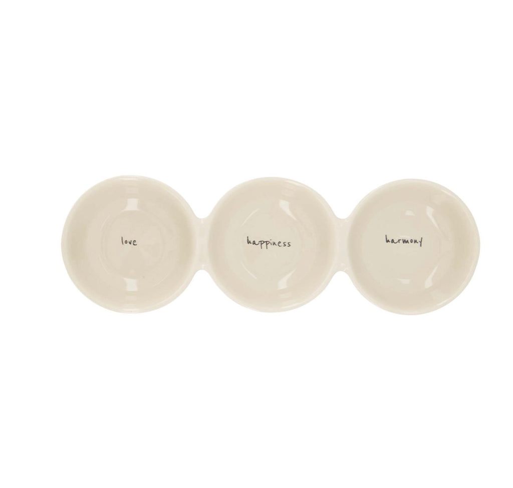 Zusss serving plate love happiness harmony