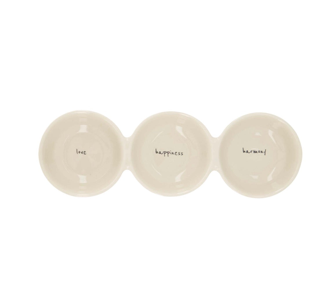 Zusss serving plate love happiness harmony