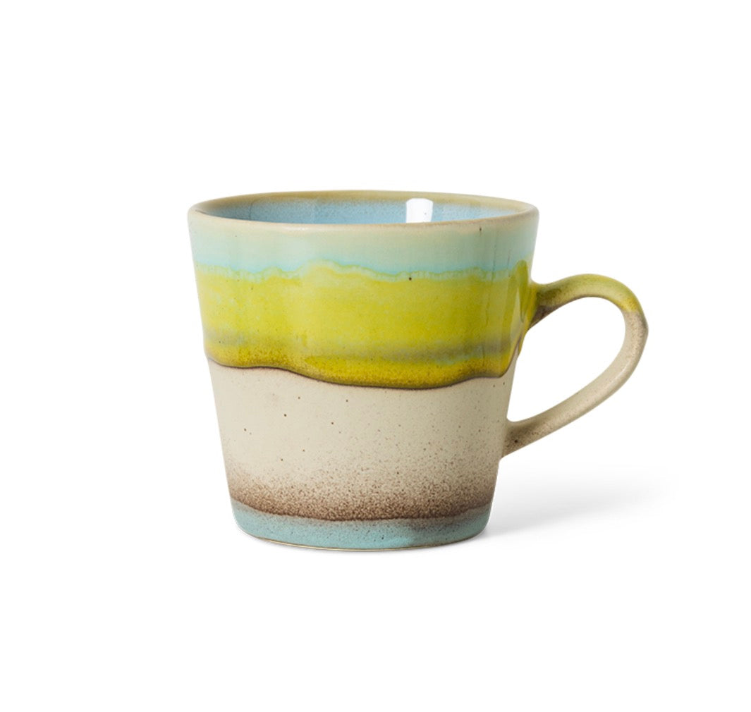 HKliving 70s ceramics -  americano mug glint
