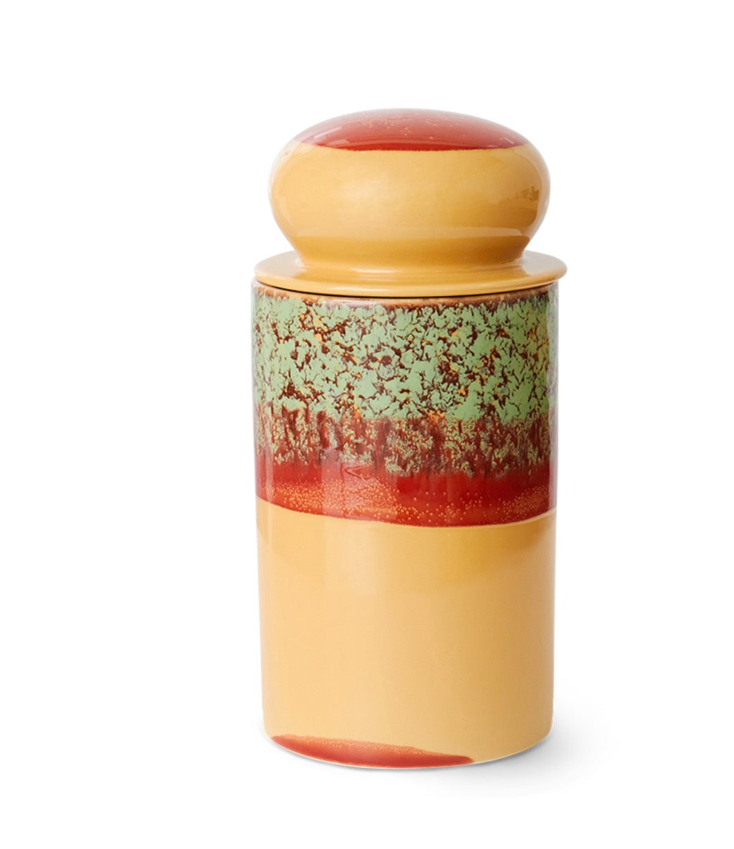 HKliving 70s ceramics - Storage jar cove