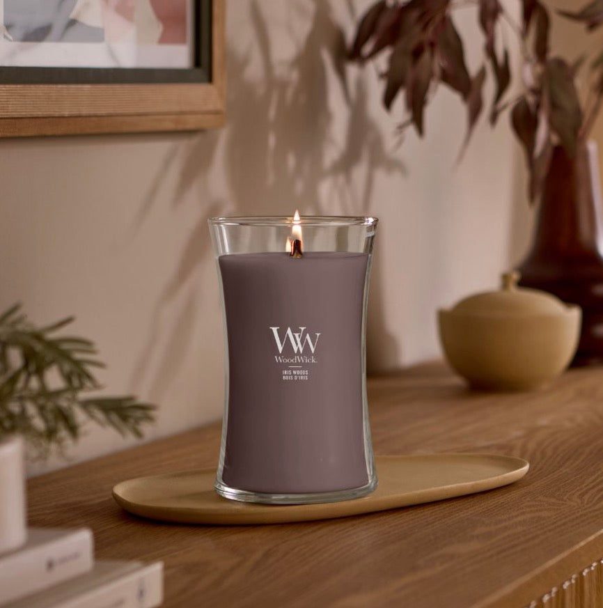 Woodwick Iris Medium geurkaars