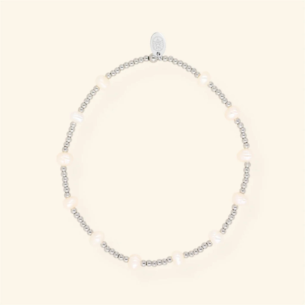 Pearl Party armband - zilver