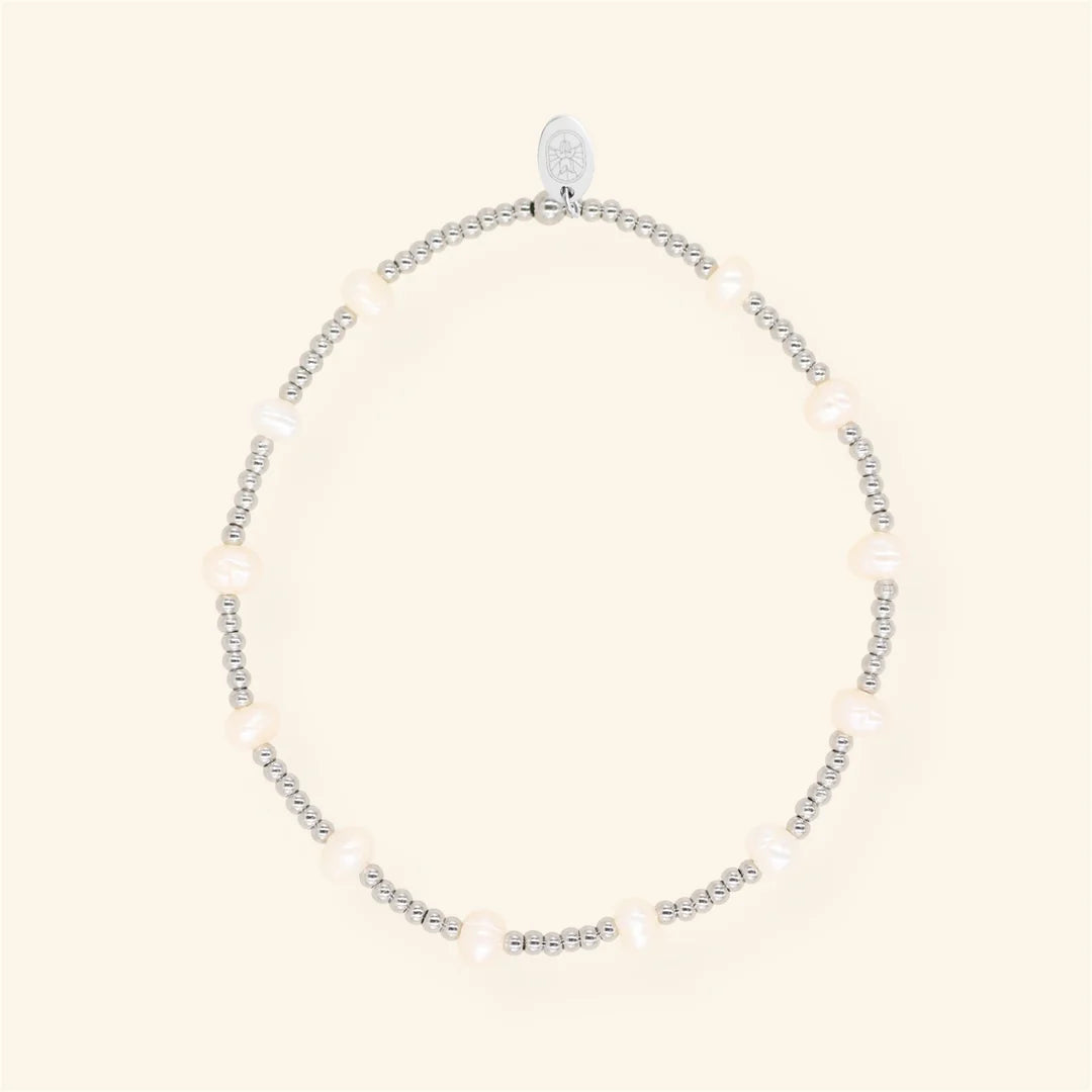 Pearl Party armband - zilver
