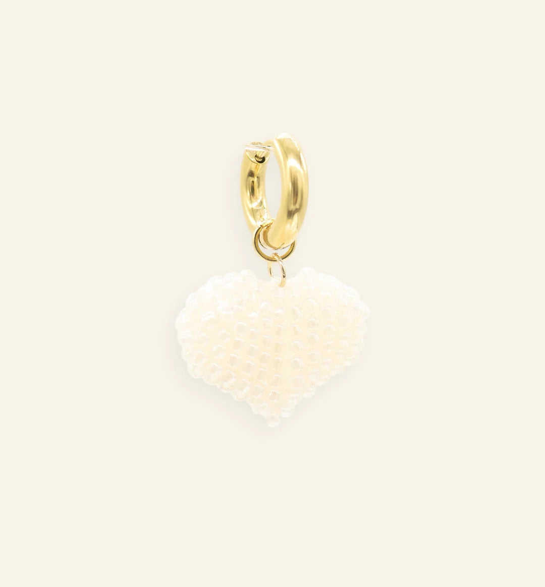 Beaded Love oorbel