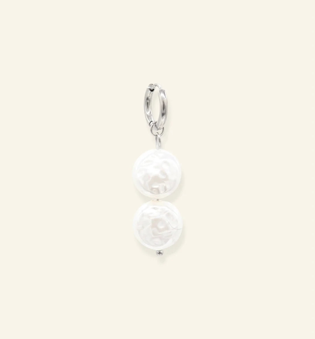 Ivory Pearl oorbel - zilver