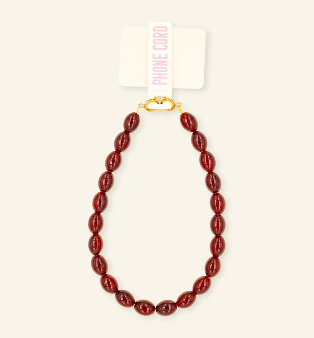 Phone Cord - Garnet Love