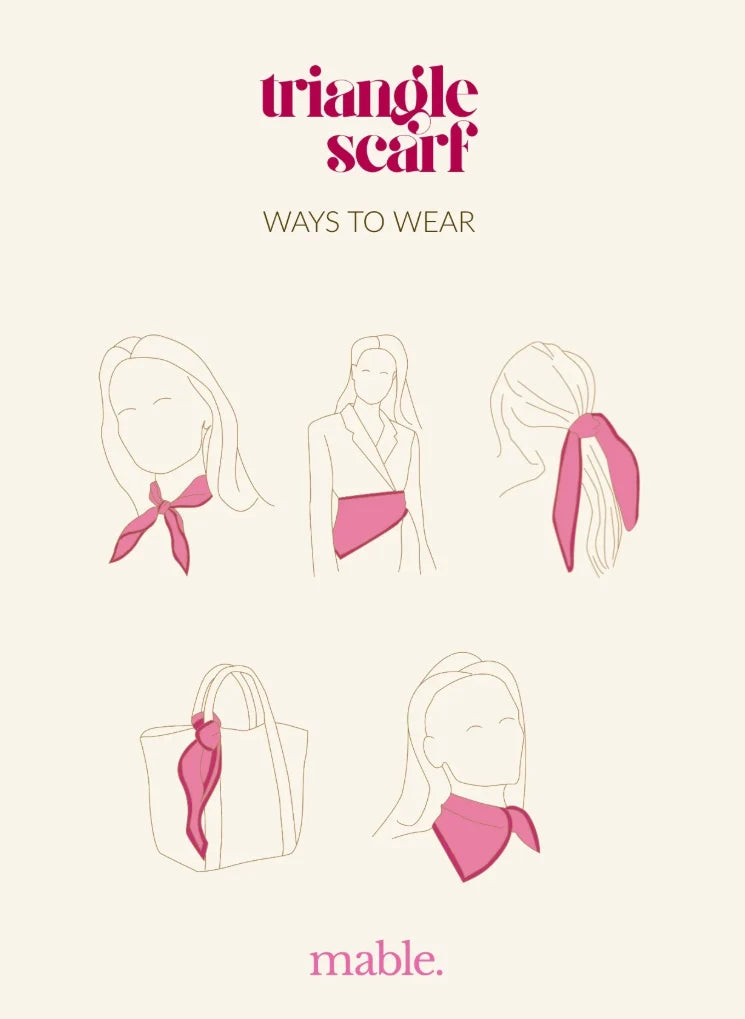 Triangle Scarf - Mocha Muse