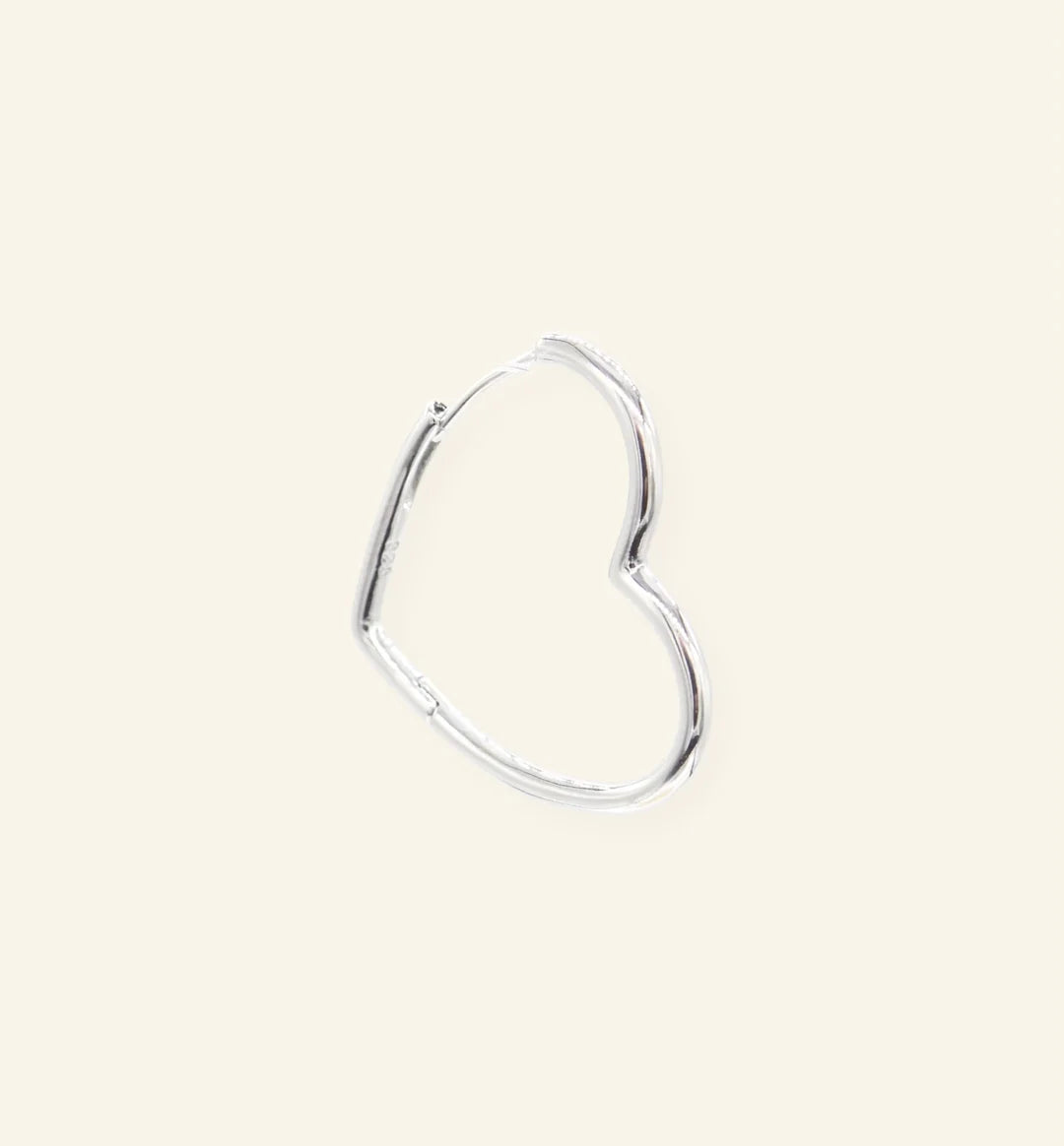 Love Loop oorbel - zilver