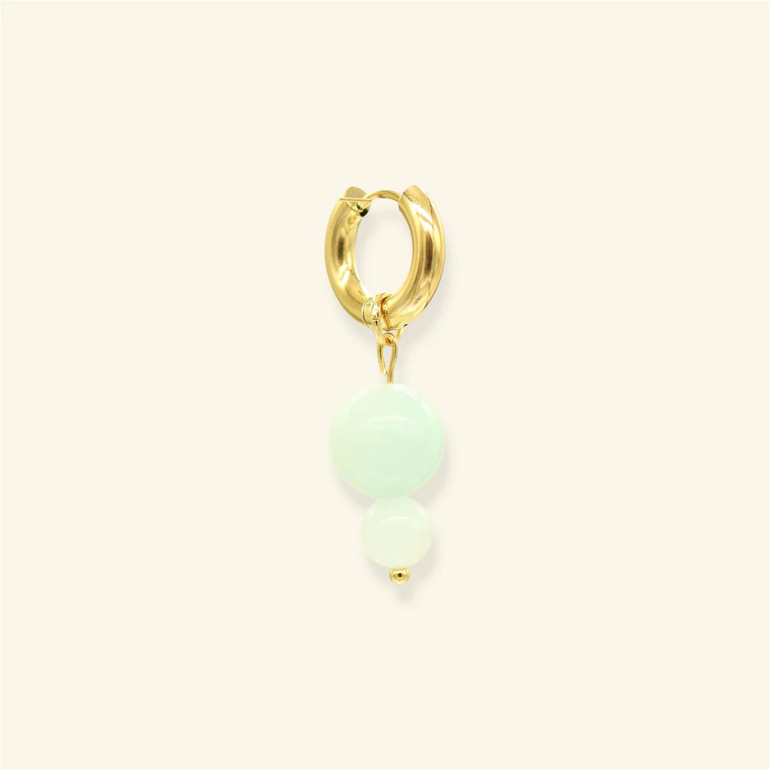 Bubble Blue oorbel