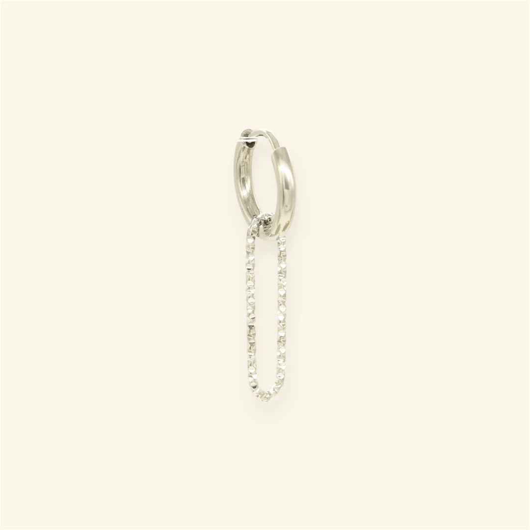 Sparkly Paperclip oorbel