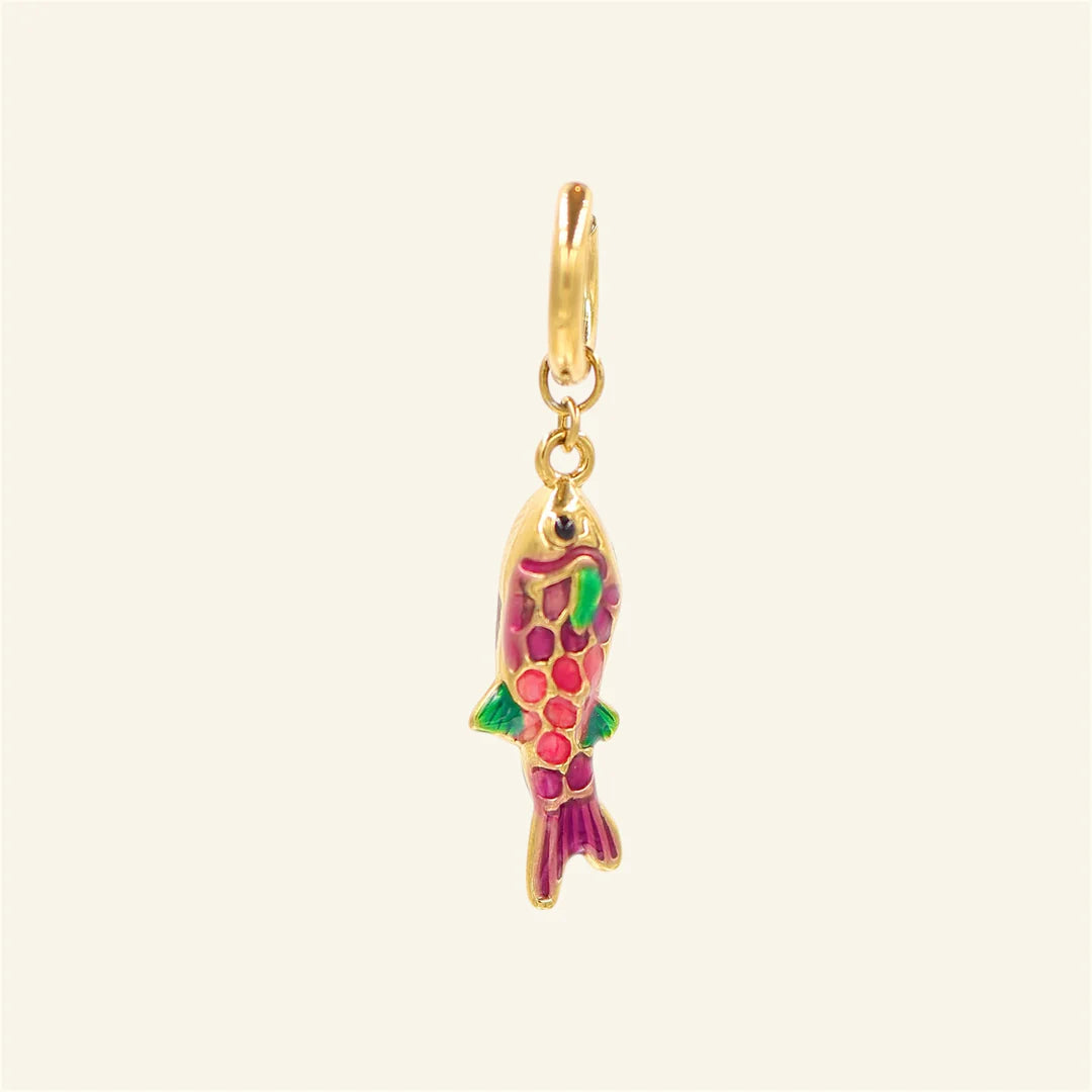 Tiny Fish oorbel - Multicolor