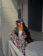 Triangle Scarf - Caramel Creme