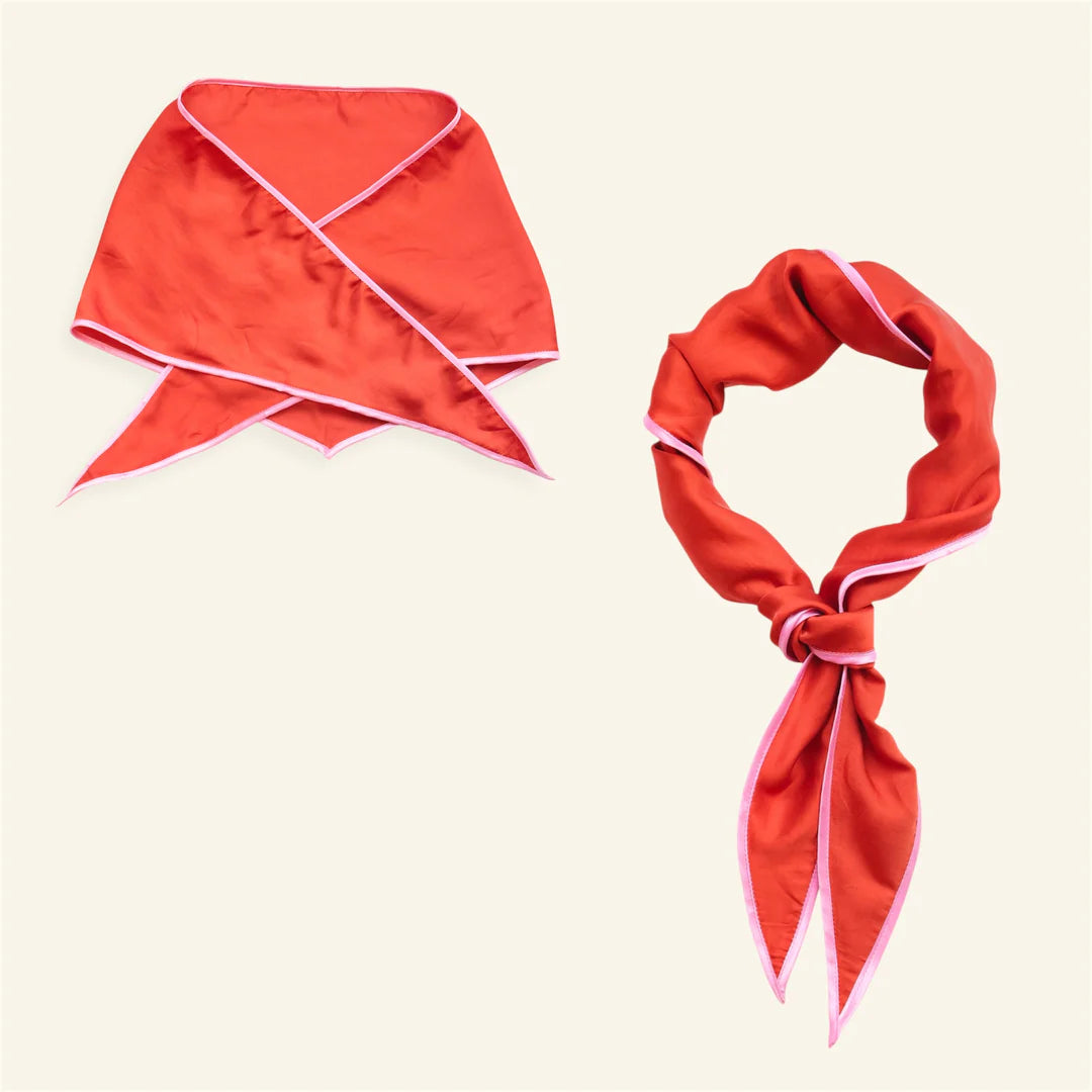 Triangle Scarf - Coral Pink