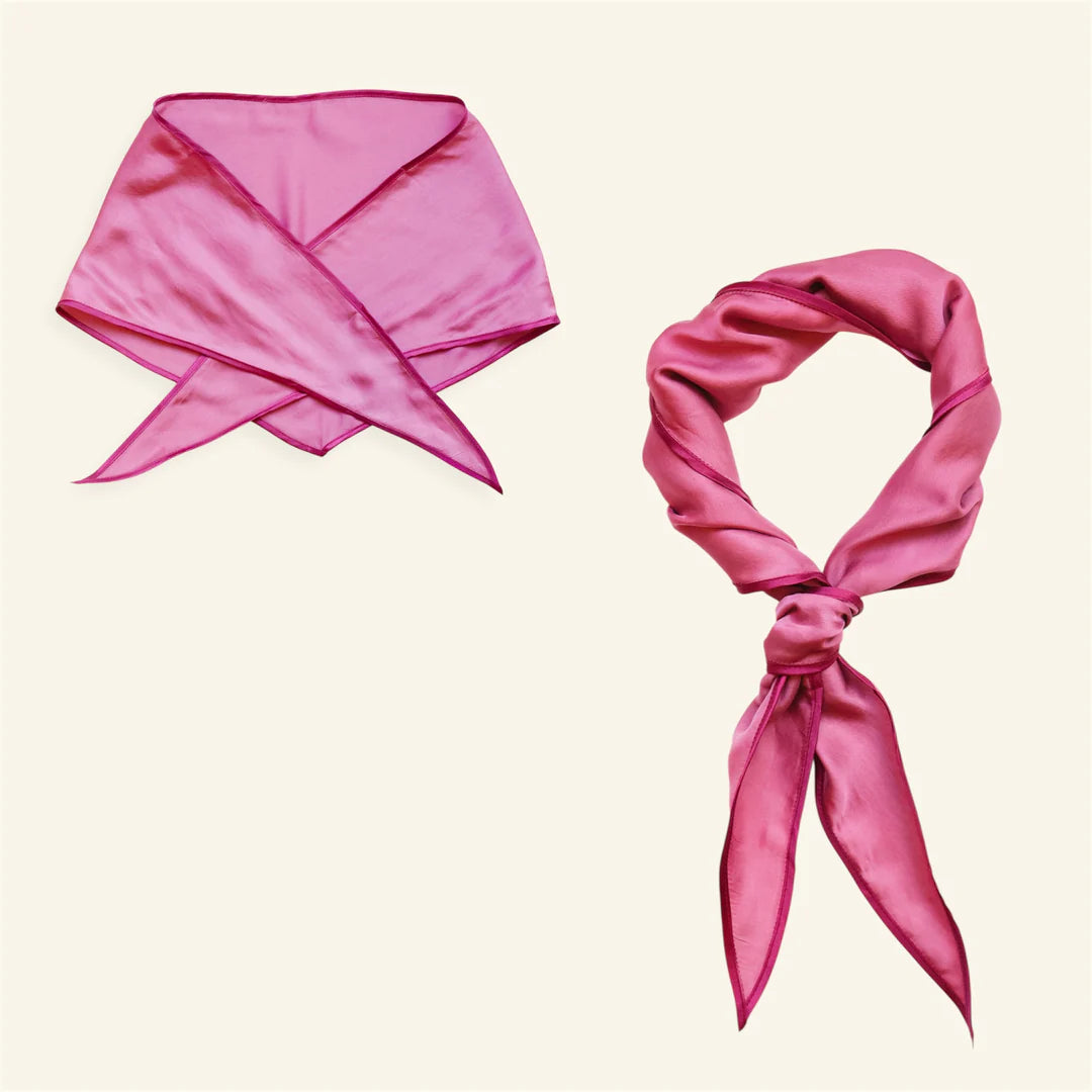 Triangle Scarf - Rose Bordeaux