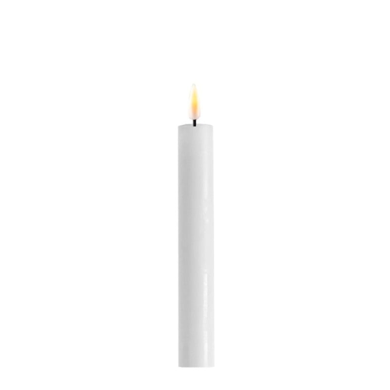 Deluxe Homeart LED-dinerkaarsen 15 cm wit set van 2