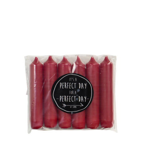 Dinerkaars antiek rood kadozakje per 6.