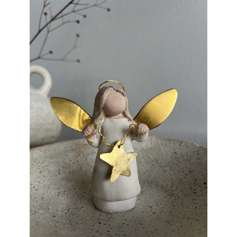 Angel Sybille M- wit & goud