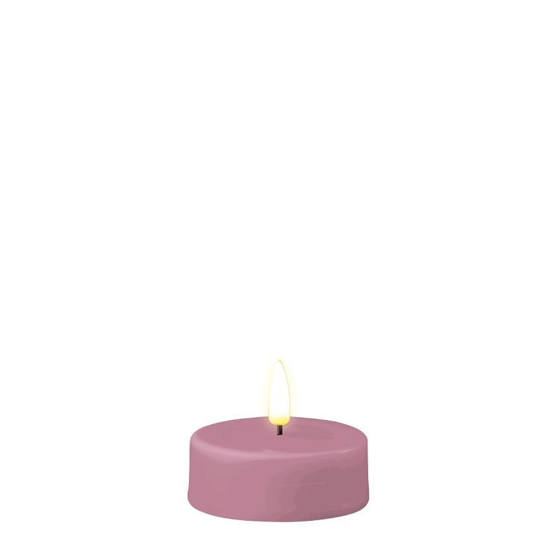 LED JUMBO waxinelichtjes Lavendel set van 2