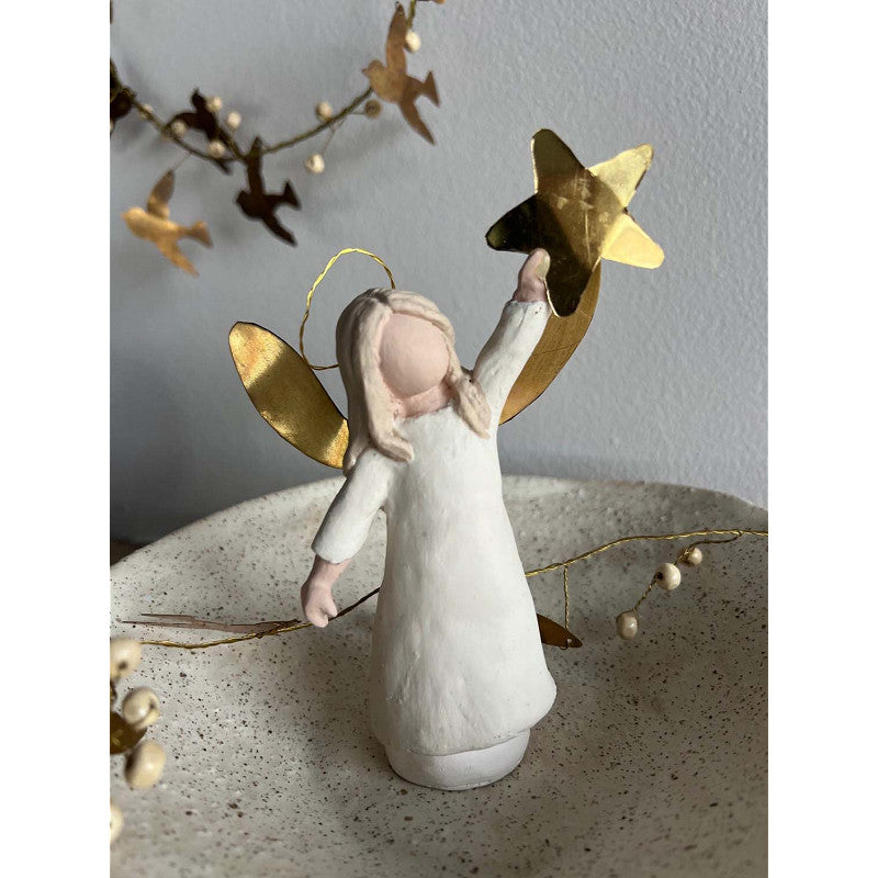 Angel Yael S - wit & goud